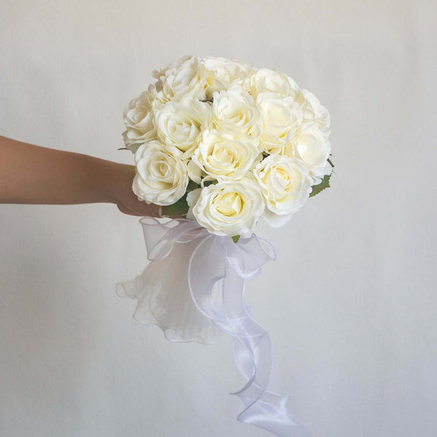 Athena Cream-Colored Rose Bouquet