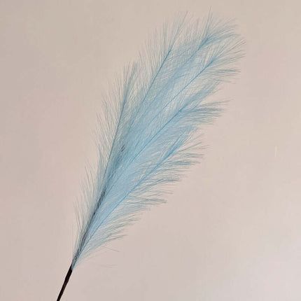 Fake Flowers and Dried Reeds with soft blue feather - like blooms, ideal for adding a tranquil and fresh touch to home decor.