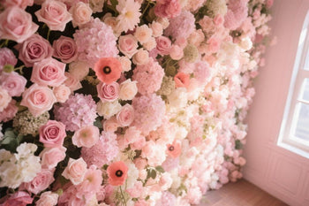 Artificial flower wall