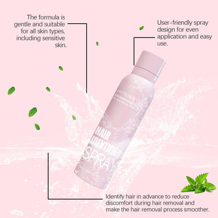 Facial Hair Removal Spray, Easily Soften Hair, Facial Skin Cleansing, Quick Hair Softening,Gentle Cleaning, Hair Removal Spray,Dual-Action,Long-Lasting ,Instantly Visible Results,Easy, Mess-Free Application