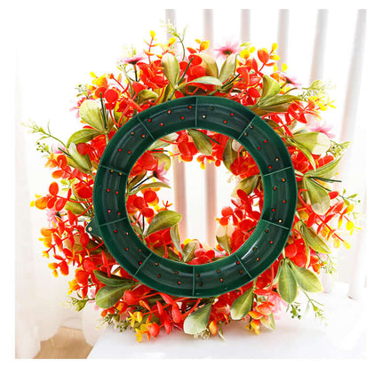 Spring Artificial Flower Wreath, Plastic and Fabric Material,Home Decor, Artificial flower wall,Door Decoration, Artificial Plant, Baby's Breath