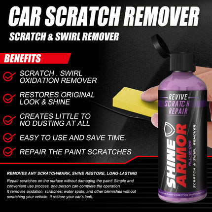 Car Scratch- Free Repair Liquid, Paint Surface Patching, Scratch Removal, Beauty Maintenance, Gloss Restoration, Polishing Liquid, Easy to Use EELHOE