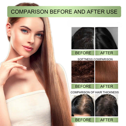 Herbal Hair Oil, Hair Cleansing, Gentle Scalp Nourishment, Strengthen Hair, Scalp Cleaning, Hair Care, Smooth Hair Oil, Reduce Hair Loss  OUHOE
