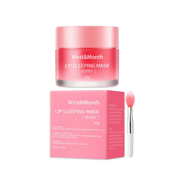 Ladies Jelly Lip Mask, Moisturizing & Hydrating, Lip Lines Lightening, Deep Nourishing, Lip Color Brightening, Chapped Lips Repairing, Easy to Use, Plant Extracts   West&Month