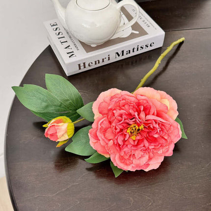 Realistic Artificial Flowers for Decoration,Peony Silk  flower,Flower arrangements,High-Quality Faux Blooms, Heat-Edged Satin Flowers, Home Decor, Photography Props