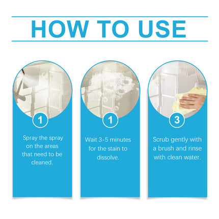 Tile Cleaner, Stubborn Water Scale Removal, High-Efficiency Sterilization, Bathroom Tile & Floor & Marble, Brightening, Strong Stain Remover  Jue-Fish