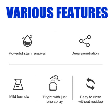 Bathroom Cleaner, Suitable for Shower Room, Glass Water Stains, Stainless Steel, Washbasin, Bathtub, Effective Stain Removal, Deep Penetration, Easy to Use, Time & Effort Saving  Jue-Fish