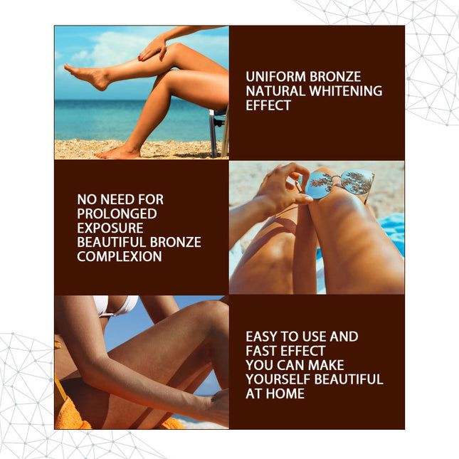 Tanning Spray, Bronzed Wheat Tone, Plant Extracts, Easy to Use, Fast Absorption, Refreshing & Non-Greasy Tannin,Even out Skin Tone, Enhance Tan for Beautiful Skin   EELHOE