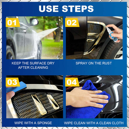 Car Iron Powder Rust Remover Spray, Rust Inhibitor & Remover, Auto Supplies, Stain Cleaning Products, Restore Shine, Prevent Rust, Metal Protective Film  OUHOE