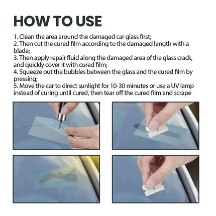 Nano Car Windshield- Repair Liquid, Auto Glass Crack Quick Fix, Adhesive Restoration, Easy to Use, Time-Saving |Solve the difficulty of maintenance Homonth