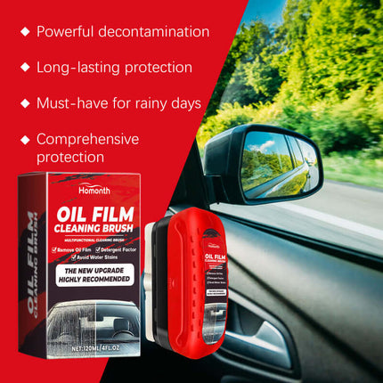 Car Windshield Cleaner, Refurbishing Stain Removal, Oil Film Cleaning, Dust Resistance, Water Stain Reduction, Easy-to-Use Cleaner  Homonth