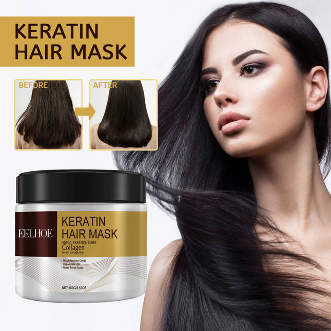 Repair Moisturizing Hair Mask, Deep Hydration, Repair Damaged Hair, Dryness & Split Ends & Tangles, Easy Absorption, Hair Care Mask  EELHOE
