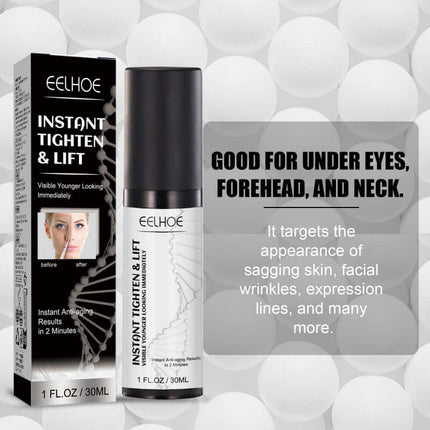 Facial Firming Essence, Hyaluronic Acid, Moisturizing and Hydrating, Fine Line Reduction, Skin Brightening Essence, Firming and Nourishing, Skin Lifting,Remove wrinkles temporarily,Long-lasting Effect  EELHOE