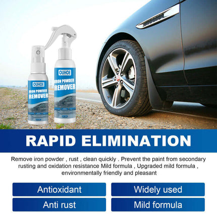 Car Iron Powder Rust Remover Spray, Rust Inhibitor & Remover, Auto Supplies, Stain Cleaning Products, Restore Shine, Prevent Rust, Metal Protective Film  OUHOE