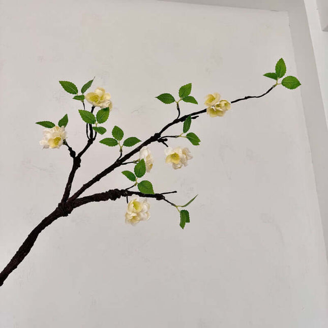 Foam Plum Blossom Artificial Flowers  that Look Real For Decor, Artistic Style, Flower Arrangment,Fake Flower Ornament, Withered Branch Plum, Shapeable Soft