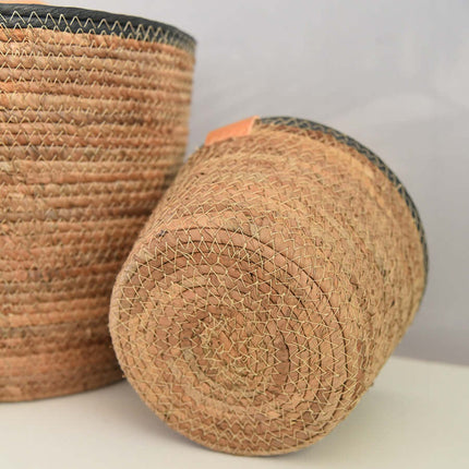 Rattan Woven Flower Pot, Floor Plant Greenery, Straw Woven Large Flower Basket,Home Decor, Potted Flower Basket