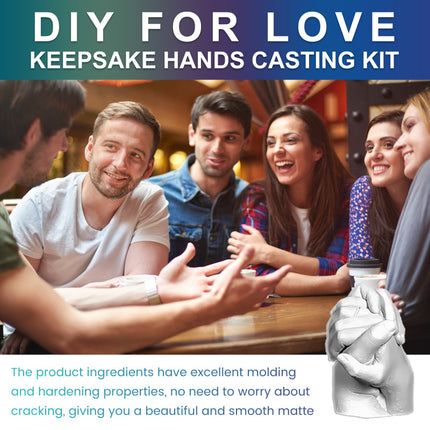 Couple Hand Mask DIY Hand Model, Clone Powder, 3D Stereo Model Powder, Hand & Foot Mask, Craft Souvenir, Perfect for Gifting, Create Lasting Memories DOWMOO