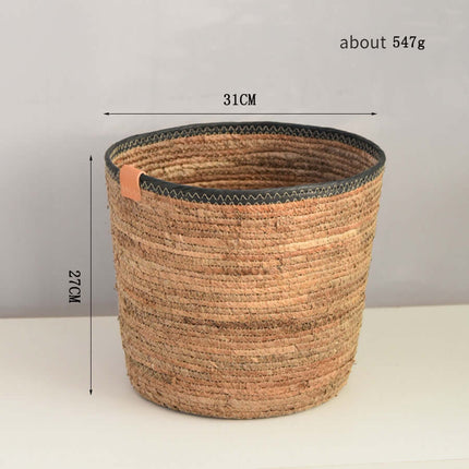 Rattan Woven Flower Pot, Floor Plant Greenery, Straw Woven Large Flower Basket,Home Decor, Potted Flower Basket