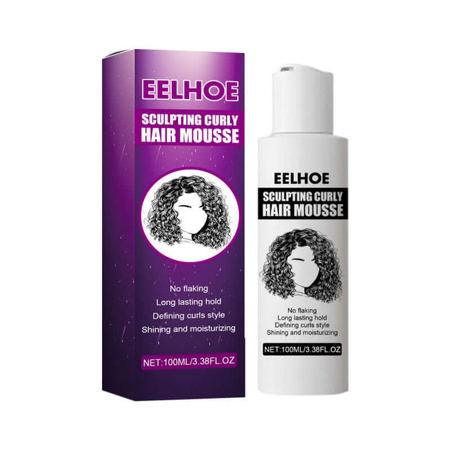 Curly Hair Styling Cream, Deep Moisturizing, Shine Enhancing Curly, Fluffy Styling, Long - Lasting Hairstyle Styling, Quick Styling Styling, Brightening Hair, Easy to Operate Styling  EELHOE
