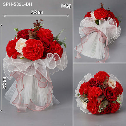 Bride's Bouquet, Silk-like Artificial Flowers, Bridesmaid Bouquet, Wedding Photography Props