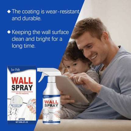 Wall Direct Spray Paint, Home Repair, Stain Covering, Qucick Dry,Wall Peeling Fix, Indoor Renovation, Direct Spray Paint, Easy Stain Coverage, Simple to Use  Jue-Fish