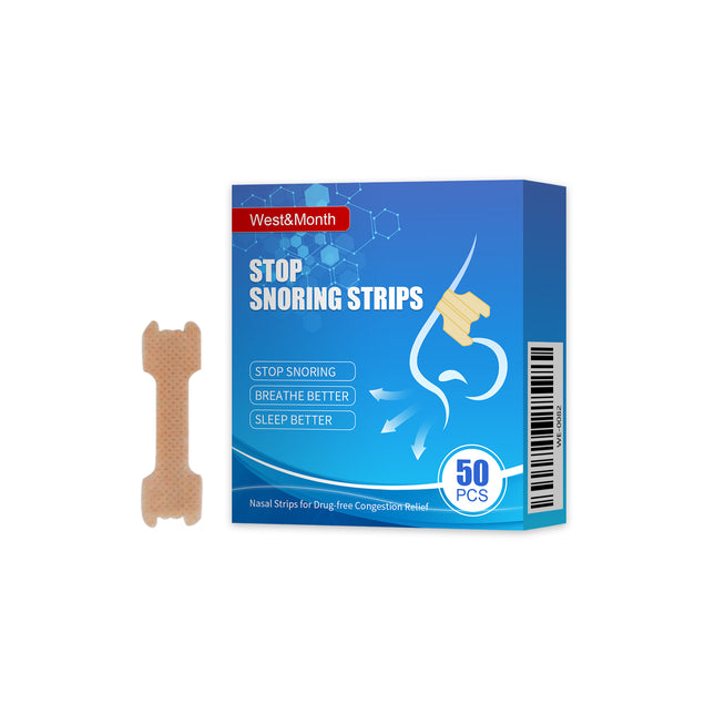 Adult Nasal Ventilation Strips, Anti-Snoring, Respiratory Tract Dredge, Anti-Snoring Sticker, Snore Stopper Patch, Nasal Care  West&Month