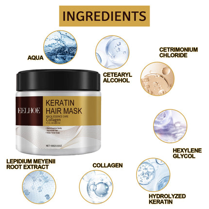 Repair Moisturizing Hair Mask, Deep Hydration, Repair Damaged Hair, Dryness & Split Ends & Tangles, Easy Absorption, Hair Care Mask  EELHOE