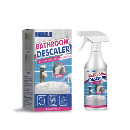 Bathroom Cleaner, Powerful Stain Removal, Deep Penetration, Quick Clean,Suitable for Washbasins, Stainless Steel, Shower Rooms, Bathtubs, Glass Water Stains, Easy to Use  Jue-Fish