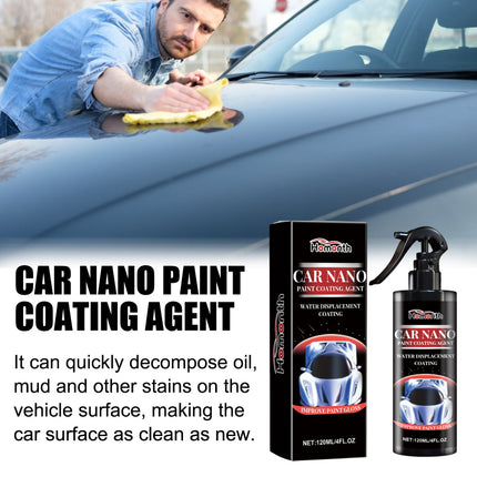 Car Nano Spray, Surface Cleaning, Paint Surface Maintenance, Stain Removal & Brightening, Car Coating, Plating Film Spray, Universal for Full Vehicle, Easy to Use, Time-saving & Worry-free Homonth