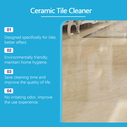 Tile Cleaner, Stubborn Water Scale Removal, High-Efficiency Sterilization, Bathroom Tile & Floor & Marble, Brightening, Strong Stain Remover  Jue-Fish