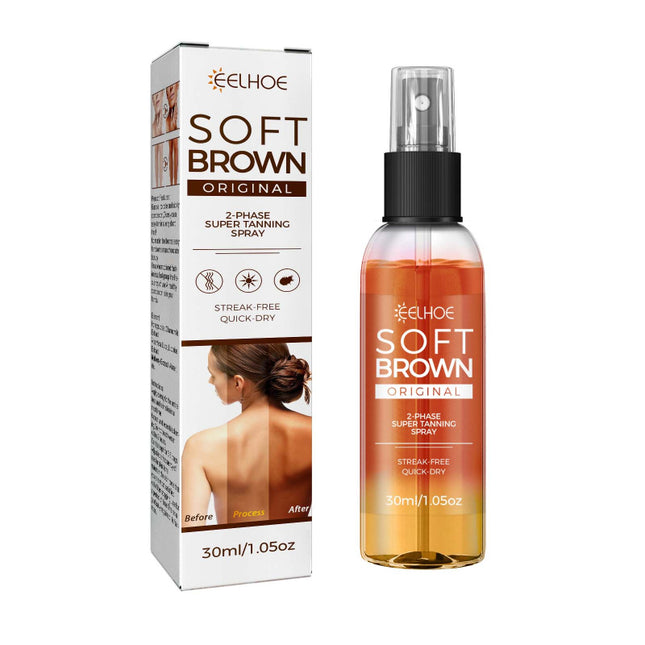 Tanning Spray, Bronzed Wheat Tone, Plant Extracts, Easy to Use, Fast Absorption, Refreshing & Non-Greasy Tannin,Even out Skin Tone, Enhance Tan for Beautiful Skin   EELHOE