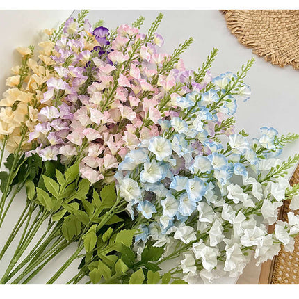 Realistic Artificial Flowers For decoration,Silk-like Fabric,Delphinium Flower,Flowers arrangement,Tall Linear Blooms