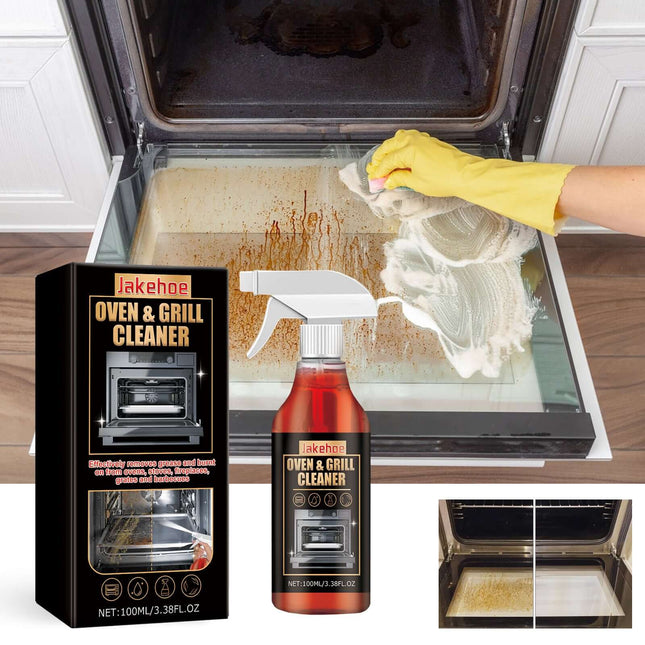 Oven and Barbecue grill Foam Cleaner, Special for Oven Grills, Stain and Odor Removal, Grease Remover, Easy to Use, Quick Cleaning, Long Lasting Clean,High-Efficiency Grease Decomposition,Gentle Formula Non-Scratch,Food-Grade Safety