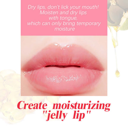 Ladies Jelly Lip Mask, Moisturizing & Hydrating, Lip Lines Lightening, Deep Nourishing, Lip Color Brightening, Chapped Lips Repairing, Easy to Use, Plant Extracts   West&Month