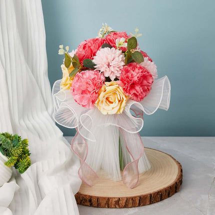 Bride's Bouquet, Silk-like Artificial Flowers, Bridesmaid Bouquet, Wedding Photography Props