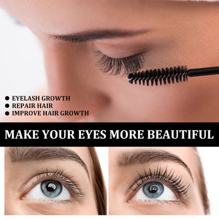 Castor Oil Eyelash Serum, Eyelash Curl, Glossy Long-Lasting Makeup, Mild Formula, Deep Moisturizing, Care Solution, Daily Use EELHOE