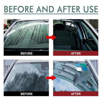 Car Cleaning Spray, Windshield & Rearview Mirror Suitable, Reduce Water Stains, Multi-Stain Cleaning, Hydrophobic, Water Repellent, Anti-Fog, Easy to Use  Rayhong