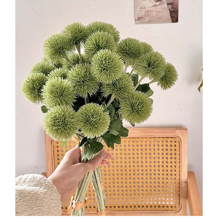Realistic Dandelion Artificial Flowers for Decor, Plastic Puff Ball ,Onion Ball Fake Flowers, Wedding Bouquet of Flowers, Photography,6pcs Dandelion