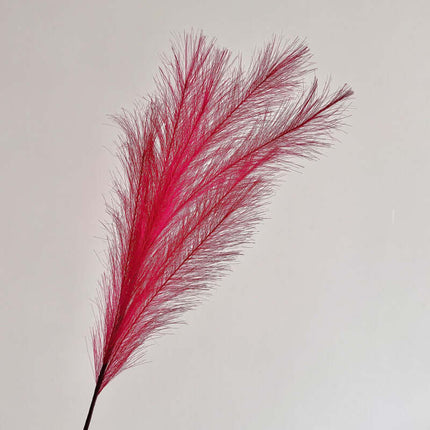 Real touch Artificial Flower 7-Fork Reeds For Decor,Dried Flowers,Highly Realistic,  Firework Decoration, Pink Feather Decor, Wedding Scenery, Flower Arrangement, Window Display, Photo Prop