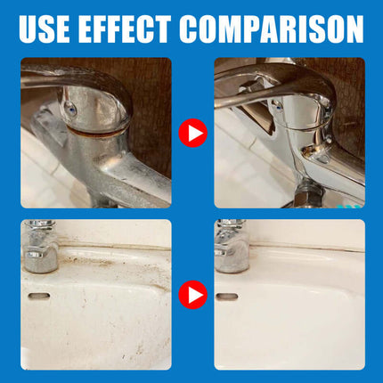 Bathroom Cleaner, Powerful Stain Removal, Deep Penetration, Quick Clean,Suitable for Washbasins, Stainless Steel, Shower Rooms, Bathtubs, Glass Water Stains, Easy to Use  Jue-Fish
