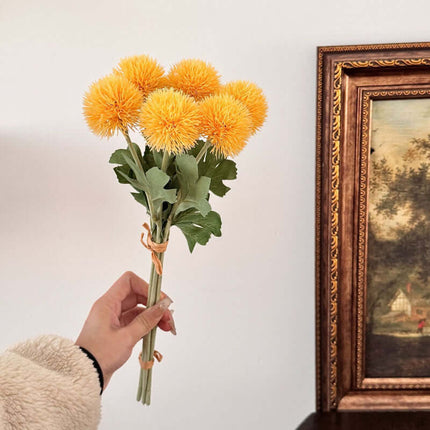 Realistic Dandelion Artificial Flowers for Decor, Plastic Puff Ball ,Onion Ball Fake Flowers, Wedding Bouquet of Flowers, Photography,6pcs Dandelion