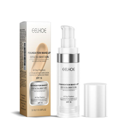 Color-Changing Concealer Foundation liquid, Refreshing & Non-Greasy, Long-Lasting Hydration, Moisturizing, Smudge-Proof, Temperature-Changing, Brighten Complexion, Sheer Finish   EELHOE