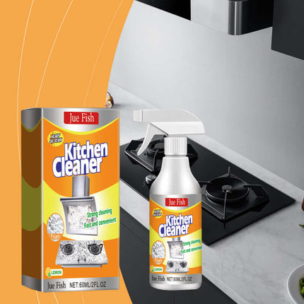 Kitchen Foam Cleaner, Household Kitchen Range Hood Cleaner, Heavy Oil Stain Foam Cleaner, Grease Remover, Remove Stubborn Dirt, Maintain Shine, Reduce Grease and Oil Stains, Easy Cleaning Jue-Fish