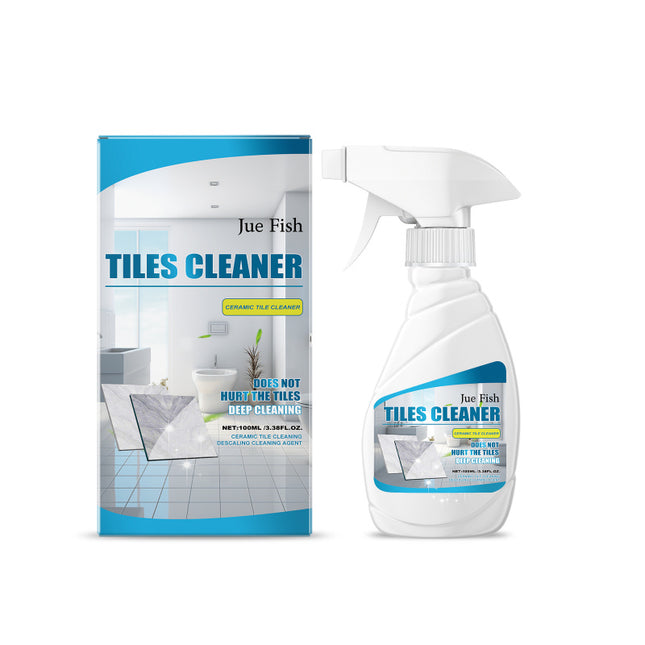 Tile Cleaner, Stubborn Water Scale Removal, High-Efficiency Sterilization, Bathroom Tile & Floor & Marble, Brightening, Strong Stain Remover  Jue-Fish