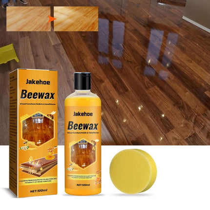 Home Wooden Floor Cleaner with Protection Wax | Stain Removal, Dust Prevention & High Gloss Shine | Easy-to-Use Wood Floor Maintenance Solution Jakehoe