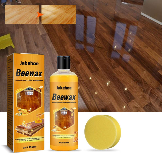 Home Wooden Floor Cleaner with Protection Wax | Stain Removal, Dust Prevention & High Gloss Shine | Easy-to-Use Wood Floor Maintenance Solution Jakehoe