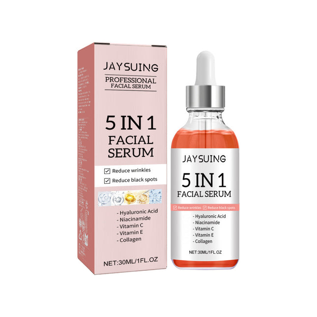 5-in-1 Facial Essence, Deep Moisturizing, Skin Brightening, Firming, Reduce Spot & Wrinkle Acne, Anti-Aging  Jaysuing