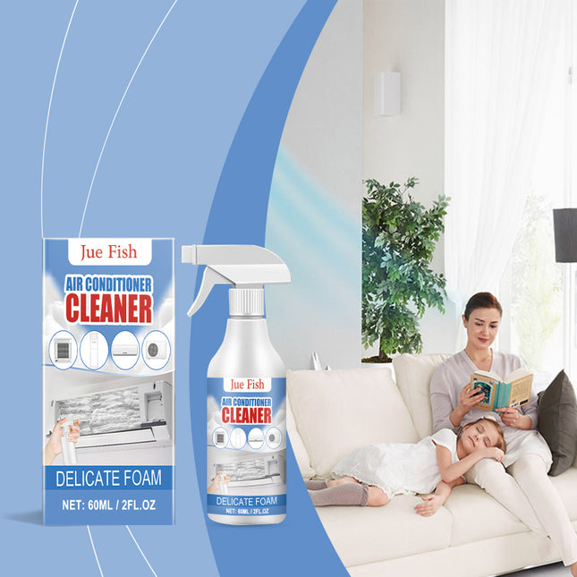 Air Conditioner Cleaner, Home Wall-Mounted AC, Powerful Cleaning, No-Disassembly & No-Washing, Odor & Scale Removal, Foam Air Conditioner Cleaning  Jue-Fish