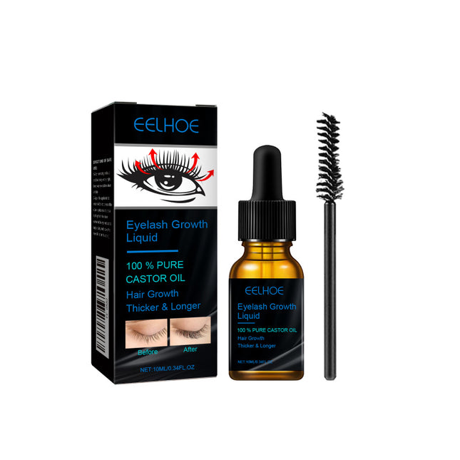 Castor Oil Eyelash Serum, Eyelash Curl, Glossy Long-Lasting Makeup, Mild Formula, Deep Moisturizing, Care Solution, Daily Use EELHOE