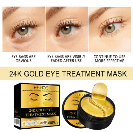 Hyaluronic Acid Eye Mask Patches, Eye Contour Skin Care, Gentle Hydration, Deep Nourishment, Elastic Eye Skin, Soft Lifting Patches, Reduce Wrinkles  EELHOE